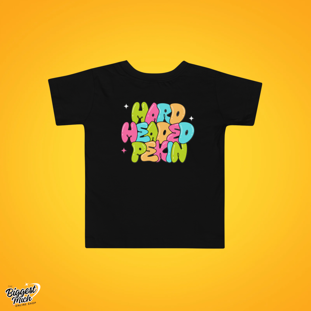 HARDHEADED PEKIN TODDLER TEES. 🤪